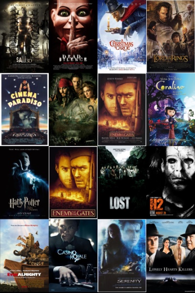 معرفی بهترین فیلم و سریال از نظر منتقدین و بینندگان - پوستر فیلمها و سریالها